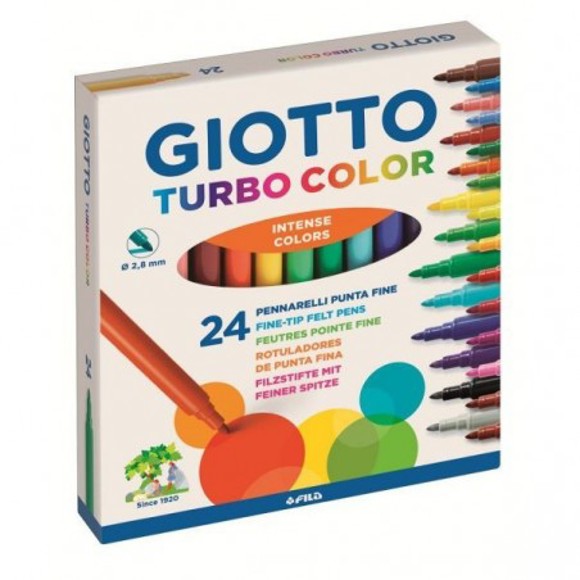  ფლომასტერი 24 ფ. "Turbo Color Giotto" 