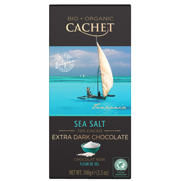 Chocolate "Kashe" Bio, organic Belgian dark chocolate with sea salt, 100g