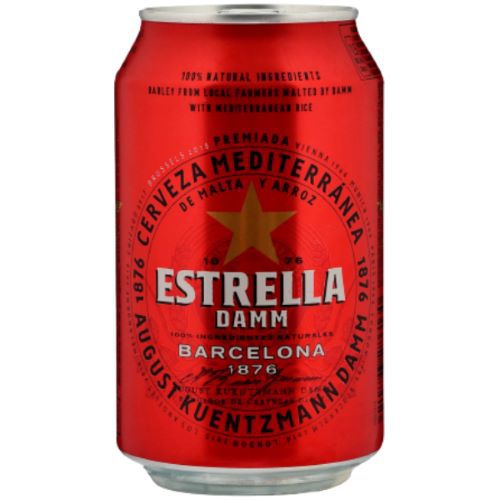 ლუდი 'ESTRELLA DAMM' ქილა 0.33 ლ 