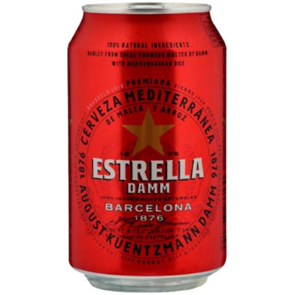 Beer / "ESTRELLA DAMM" jar / 0.33l