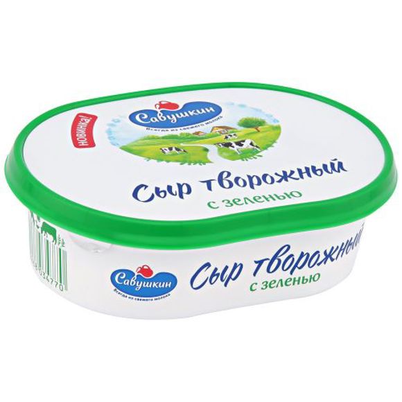 Cottage cheese / Savushkin product / creamy herbs 60% 6 * 150 gr