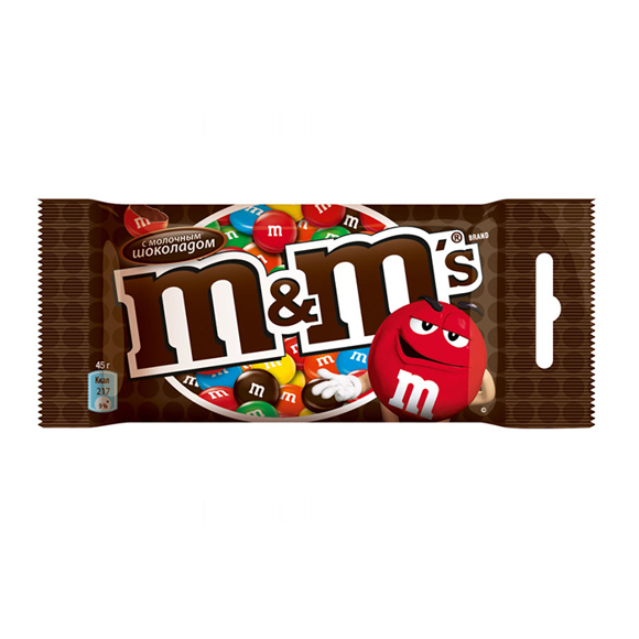 შოკოლადი M&M შოკოლადით 45 გ