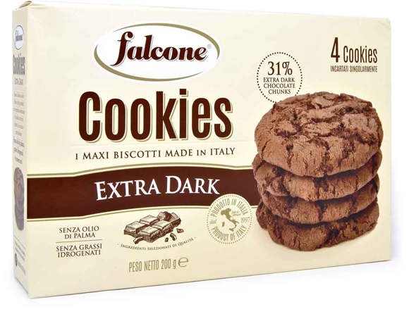 ორცხობილა/ falcone/ შავი შოკოლადის/ 12*200გ