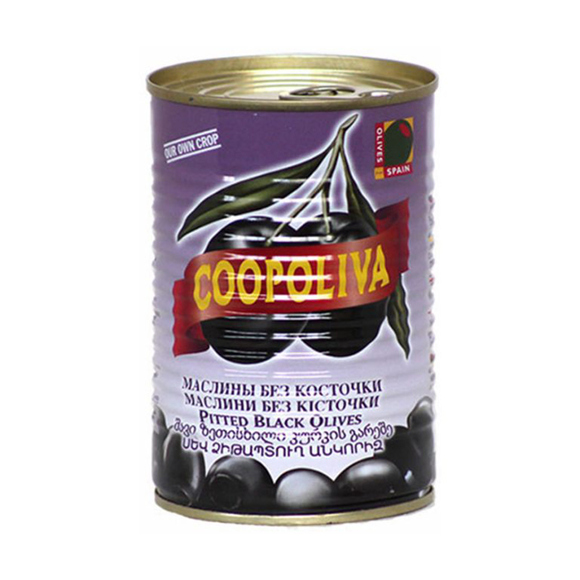 Oilives / Coopoliva Black without seeds / 425 ml Tin