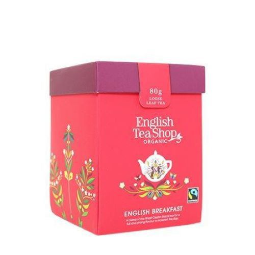 English Tea shop - Organic black tea - English breakfast, 6 * 80g